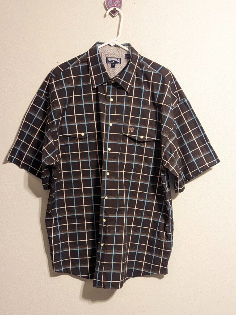 PANHANDLE PEARL SNAP BUTTON DOWN SHIRT MEN'S SIZE XL